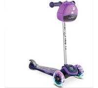 Scooter by smarTrike T3 - Monopattino per Bambini, con Ruote Luminose a LED e Borsa per Snack, Colore: Viola, M