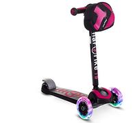 Scooter by smarTrike T5 Bambini Scooter con Luce LED Ruote e Snack Tasche Scooter di Bambini Roller, Unisex, 201-0101, Rot, L