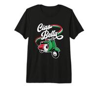 Scooter Ciclomotore Ciao Bella Italia Bandiera Maglietta Premium