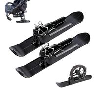 Scooter Da Neve, Slitta Da Allenamento Per Sci Su Pista Ciclabile, Conversione Da Slitta A Tavola Da Snowboard, S istema Di Aggancio Leggero 2In 1, Attacchi Regolabili, Set Di Sci Leggeri Per Biciclet