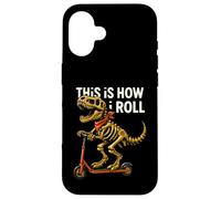 Scooter di Halloween Dinosaur Trex Skeleton: ecco come rotolo Custodia per iPhone 16