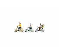 Scooter e piloti 4 personaggi con accessori HO