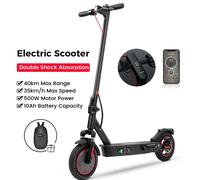 Scooter elettrico 10Ah 500W motore massimo doppio assorbimento degli urti Scooter per adulti 35 KM/H 10 pollici pneumatico a nido d'ape 40km gamma con APP