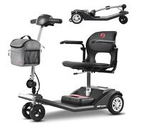 Scooter elettrico a 4 ruote con autonomia di 10 miglia per anziani e adulti - Sedia a rotelle elettrica pieghevole, resistente e mobile per viaggi, capacità di carico di 265 libbre