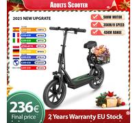 Scooter elettrico di nuovo design per adulti 350W/500W AOVOPRO Escooter pieghevole con motore ad alte prestazioni con portata di traino 25/45KM