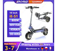 Scooter elettrico IE-S1 per adulti Motore 800W 48V15Ah Display LCD intelligente E-Scooter Pneumatico fuoristrada da 10 pollici Scooter elettrico urbano