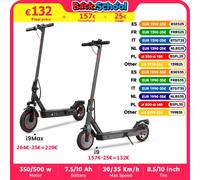 Scooter elettrico IScooter i9 350W Scooter per adulti 7.5Ah 30 km/h Scooter pieghevoli Pneumatico a nido d'ape da 8,5 pollici più corto Electrico I9