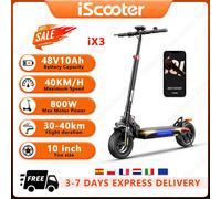 Scooter elettrico iScooter iX3 per adulti, motore 800W 48V10Ah, supporto collegamento APP MiniRobot E-Scooter Scooter per pneumatici fuoristrada da 10"