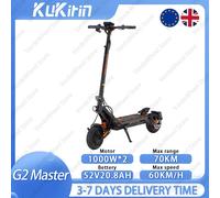Scooter elettrico Kukirin G2 Master 52V 20,8Ah, motore 2000W, portata 70 km e 60 km/h, pneumatici da 10 pollici, freni a disco idraulici