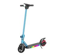 Scooter elettrico per bambini di età compresa tra 8 e 12 anni, livello della batteria a LED, con acceleratore manuale, motore da 130 W, 8 MPH (gamma 5/10 miglia), fino a 40 minuti, luci LED colorate