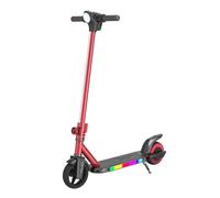 Scooter elettrico per bambini di età compresa tra 8 e 12 anni, livello della batteria a LED, con acceleratore manuale, motore da 130 W, 8 MPH (gamma 5/10 miglia), fino a 40 minuti, luci LED colorate