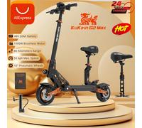 Scooter elettrico pieghevole KuKirin G2 Max, motore brushless da 1000 W, batteria 48 V 20 Ah, 55 kph max. Velocità, 10'', con sedile rimovibile Kukirin G2 Max
