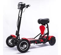 Scooter elettrico pieghevole per adulti 250W doppio motore 36 v15.6ah/10.4AH Scooter elettrico pieghevole a 4 ruote per anziani 40KM 36V 10.4AH Black