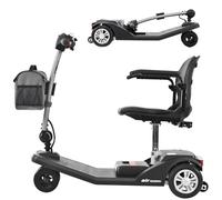 Scooter elettrico pieghevole per adulti, mobilità a 4 ruote, peso massimo 123 kg, 16 km per carica, scooter elettrici per sedie a rotelle