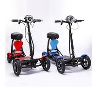 Scooter elettrico pieghevole, quattro ruote, due posti, mobilità per adulti, lungo raggio, forte potenza, sicurezza ed efficienza 36V 15.6AH black