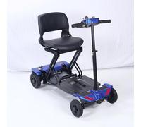 Scooter Elettrico Portatile Pieghevole Automatico A Quattro Ruote Per Anziani, Auto Da Viaggio Con Batteria Intelligente E Portatile Per Anziani E Disabili 7.5A