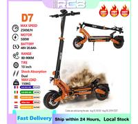 Scooter elettrico RCB D7/D7PRO per adulti-motore 500W, freni a doppio disco, gamma 80-110KM, carico 150KG, pneumatici fuoristrada da 10 ", pieghevoli D7-20.8Ah
