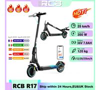Scooter elettrico RCB per adulti, e-Scooter con controllo APP, motore 350W, velocità massima 19 mph, Black