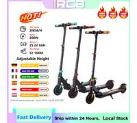 Scooter elettrico RCB per bambini dai 6 anni in su, scooter elettrico per bambini R15, velocità massima 20 KM/H, fila 16KM, 3 altezze regolabili, regali per adolescenti Black-Red