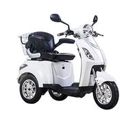 Scooter elettrico, veicolo,scooter per anziani ed disabili, Senior, Triciclo, Z-Tech Trilux ZT15 (ZT-15-D) con Differenziale 900 W 25 km/h - Bianco-