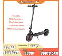 Scooter elettrico W6 500W E-Scooter per adulti 36V 10.5Ah Escooter 35 km/h Velocità massima Supporto APP 30 km Scooter elettrici da città a lungo raggio