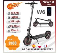 Scooter elettrico W6 500W E-Scooter per adulti 36V 7.8Ah Escooter 35 km/h Velocità massima Supporto APP 30 km Scooter elettrici da città a lungo raggio W6