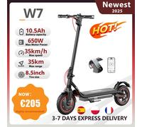 IScooter Scooter elettrico W7 8.5 pollici 36V 7.8Ah batteria, motore 350W, 25km + gamma, 3 modalità W7
