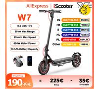 IScooter Scooter elettrico W7 8.5 pollici 36V 7.8Ah batteria, motore 350W, 25km + gamma, 3 modalità W7