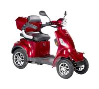 Scooter Elettrico Z-TECH ZT-19-M FASTER 4 Ruote per Disabili e Anziani Batteria Piombo -Rosso
