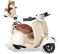 Scooter for 1st, 2nd and 3rd Generation Collectible Dolls, Interactive Electric Motorcycles with Lights, Music, for Collectible Dolls (White)