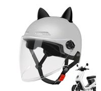 Scooter Helmet - Adjustable Riding Accessories for Safe Commuting | Lightweight Hard Shell with Sun Visor, Ventilated Protective Headgear for Men Women Cycling Motorcycle Bicycle Skateboard Scooter