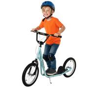 Scooter Homcom per bambini + 5 anni con ruote gonfiabili, manubrio regolabile