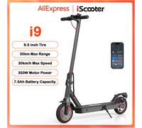 Scooter i9 Scooter elettrico 350W Scooter per adulti 7.5Ah 30 km / h Scooter pieghevoli Pneumatico a nido d'ape da 8,5 pollici più corto elettrico