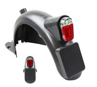 Scooter Mudguard, Electric Scooters Protection, Replacement Accessory Kit, Rear Mud Flap with LED Taillight, License Plate Mount Bracket for Riding, Street Use, Garage, Travel, 11.89x4.61x5.91 inches