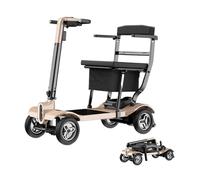 Scooter Per Disabili A 4 Ruote,Scooter Da Viaggio Portatile,Scooter Per Disabili Pieghevole,Il Telaio Pesa Solo 16,8 Kg (37 Libbre),Trasporta In Sicurezza 125 Kg (275 Libbre) 10Ah