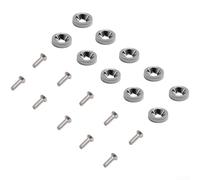 Scooter per parafango Viti 10pcs Argento Nero Scooter per parafango (grigio-argento)