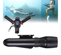 Scooter Subacqueo Con Maniglia, Motore Sup Rc Da 500W,Scooter Da Mare Per Piscina Con Profondità Di 40 M, Motore Brushless, Batteria Rimovibile 130 Minuti, Scooter Acquatico Per Piscina,Black