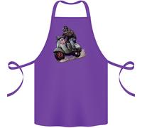 Scooter Teschio Mod Ciclomotore Moto Motociclista Cotone Grembiule 100% Organico
