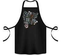 Scooter Teschio Moto Mod Motociclista Cotone Grembiule 100% Biologico