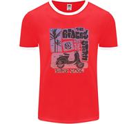 Scooter The Riders On The Storm Motorbike Uomo Ringer T-Shirt FotL
