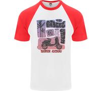 Scooter The Riders On The Storm Motorbike Uomo S/S Baseball T-Shirt