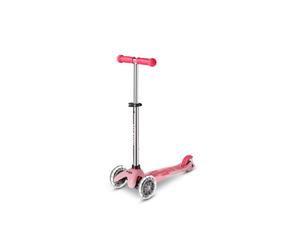 Scooter tre ruote Micro Mobility Mini Micro Deluxe Glow LED Plus bambini 2 a 5 anni ruote LED luminescenti rosa - Nouvo