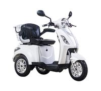 Scooter Z-TECH ZT-15-D "TRILUX PLUS" 3 RUOTE Differenziale per Disabili e Anziani -Bianco