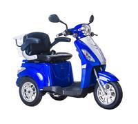 Scooter Z-TECH ZT-15-D "TRILUX PLUS" 3 RUOTE Differenziale per Disabili e Anziani -Blu