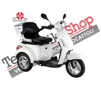 Scooter Z-TECH ZT-15-E "TRILUX PLUS" 3 RUOTE Differenziale per Disabili e Anziani-Bianco