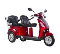 Scooter Z-TECH ZT-18 "TRILUX 3.0" 3 RUOTE 2 Posti Differenziale per Anziani-Rosso