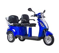 Scooter Z-TECH ZT-18 "TRILUX PLUS" 3 RUOTE 2 Posti Differenziale Anziani-Blu