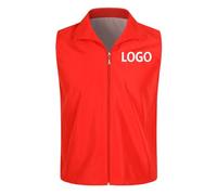 SCOOVY Gilet Personalizzato Uomo Donna Personalizza Il Tuo Modello Stampato Logo Estate Volontario Gilet Personalizzato Stampato Pubblicitario Gilet di Benessere Pubblico Color1,L
