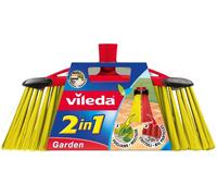 Scopa 2 In1 Garden, Scopa per Esterni, Con Due Tipi Di Fibre, per Giardino, per
