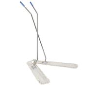 Scopa a forbice con maxifrange in cotone lavapavimenti professionale con manico